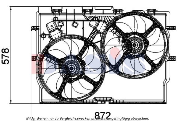 AKS DASIS Ventilaator,mootorijahutus 088024N